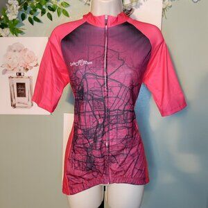 Cycle Run Women's Short Sleeve Jersey With 3 Rear Pockets